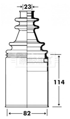 BORG & BECK Paljekumisarja, vetoakseli BCB6025